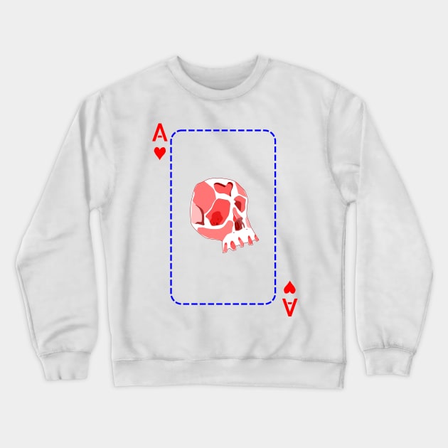 Ace of hearts Crewneck Sweatshirt by M[ ]